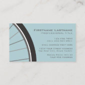 Carte De Visite Roue de vélo Hipster avec nom personnalisé (Dos)