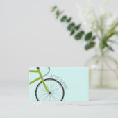 Carte De Visite Roue de vélo Hipster avec nom personnalisé (Debout devant)