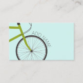Carte De Visite Roue de vélo Hipster avec nom personnalisé (Devant)