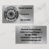 Carte De Visite Roue de voiture de propriétaire de réparation de (Devant / Derrière)