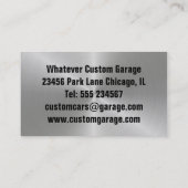 Carte De Visite Roue de voiture de propriétaire de réparation de (Dos)