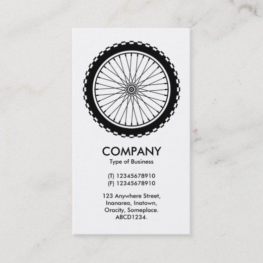 Carte De Visite Roue de VTT (Devant)