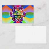 Carte De Visite Roue d'Ezekiel (ajouter des mots) (Devant / Derrière)