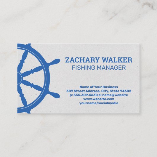 Carte De Visite Roue du navire (Devant)