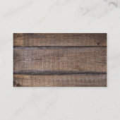 Carte De Visite Roue du Wagon de l'Ouest du cowboy (Dos)