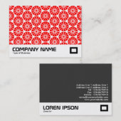 Carte De Visite Roue étoile - Abstrait - Rouge (Devant / Derrière)