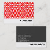 Carte De Visite Roue étoile Abstraite - Rouge (Devant / Derrière)