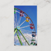Carte De Visite Roue Ferris colorée (Dos)