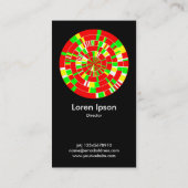 Carte De Visite Roue Pi Abstraite 02 (Dos)