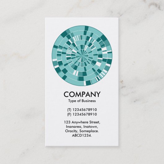 Carte De Visite Roue Pi Abstraite 05 (Devant)