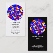 Carte De Visite Roue Pi Abstraite 08 (Devant / Derrière)