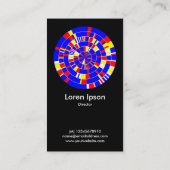 Carte De Visite Roue Pi Abstraite 08 (Dos)