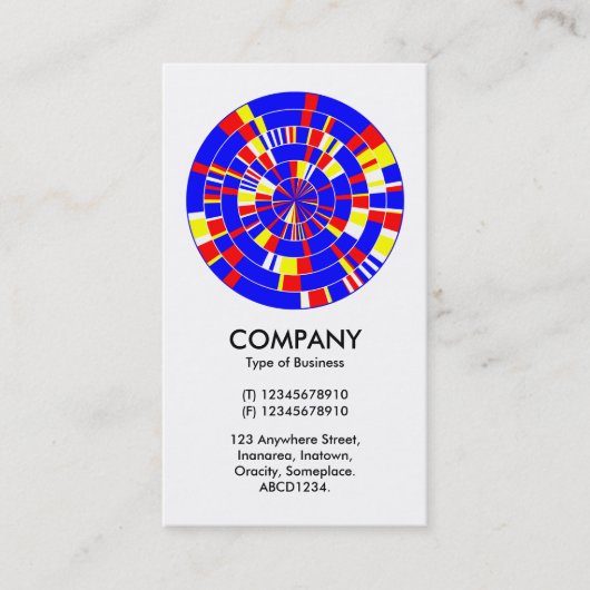 Carte De Visite Roue Pi Abstraite 08 (Devant)