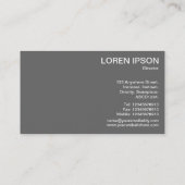 Carte De Visite Roues de l'industrie - Fantôme vert et blanc (Dos)