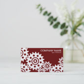 Carte De Visite Roues de l'industrie - Ruby et or (Debout devant)