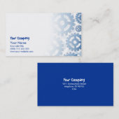 Carte De Visite Roues de vitesse bleues (Devant / Derrière)