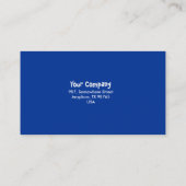 Carte De Visite Roues de vitesse bleues (Dos)