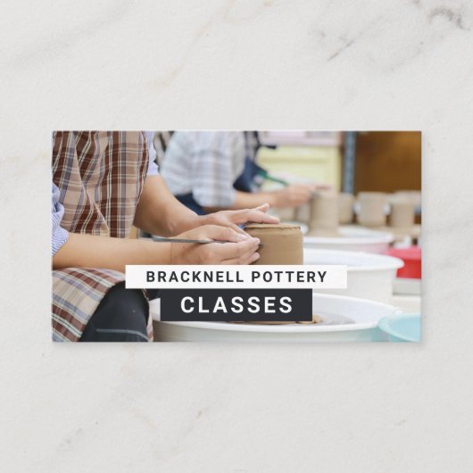 Carte De Visite Roues Potter, Cours Potterie, Potters (Devant)