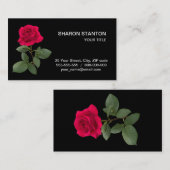 Carte De Visite Rouge (Devant / Derrière)