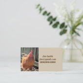 Carte De Visite Rouge (Debout devant)