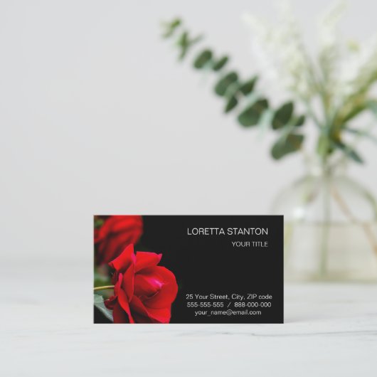 Carte De Visite Rouge (Debout devant)