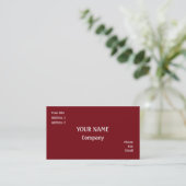 Carte De Visite Rouge (Debout devant)