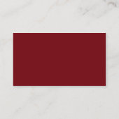 Carte De Visite Rouge (Dos)