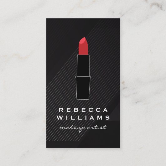 Carte De Visite Rouge à lèvre | Beauté Cosmétique (Devant)