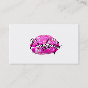 Carte De Visite Rouge à Lèvres Baiser Maquillage Beauté Glam Chic 