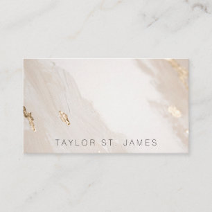 Carte de visite rouge beige or