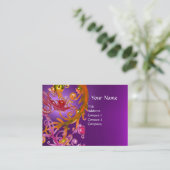 Carte De Visite ROUGE BERRIES SWIRLS GEMSTONE violet (Debout devant)