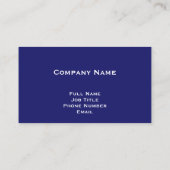 Carte de visite rouge, blanc et bleu (Dos)