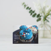 Carte de visite rouge, blanc et bleu de petits (Debout devant)