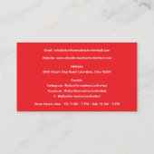 Carte De Visite Rouge Bleu Médicale Cloches Uniforme (Dos)