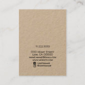 Carte De Visite Rouge brillant J'aime Coeur Manipulé Hair-Clip Por (Dos)