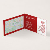 Carte De Visite Rouge classique, mécanique automobile et réparatio (Intérieur)