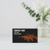 Carte de visite rouge Cool Ar 15 (Debout devant)