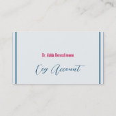Carte De Visite Rouge cramoisi (Dos)
