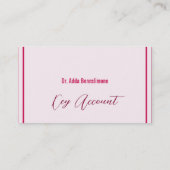 Carte De Visite Rouge cramoisi (Dos)