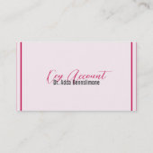 Carte De Visite Rouge Crimson (Dos)