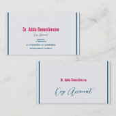 Carte De Visite Rouge Crimson (Devant / Derrière)