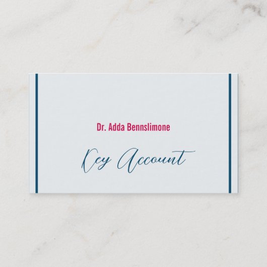 Carte De Visite Rouge Crimson (Dos)