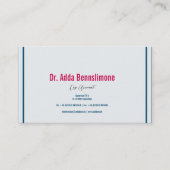 Carte De Visite Rouge Crimson (Devant)