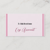 Carte De Visite Rouge Crimson (Dos)