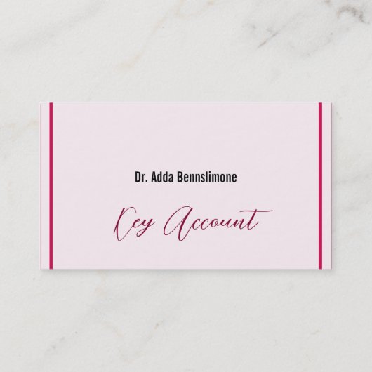 Carte De Visite Rouge Crimson (Dos)