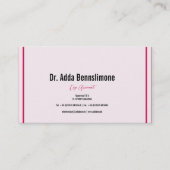 Carte De Visite Rouge Crimson (Devant)