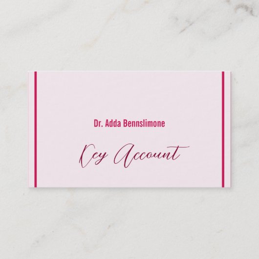 Carte De Visite Rouge Crimson (Dos)