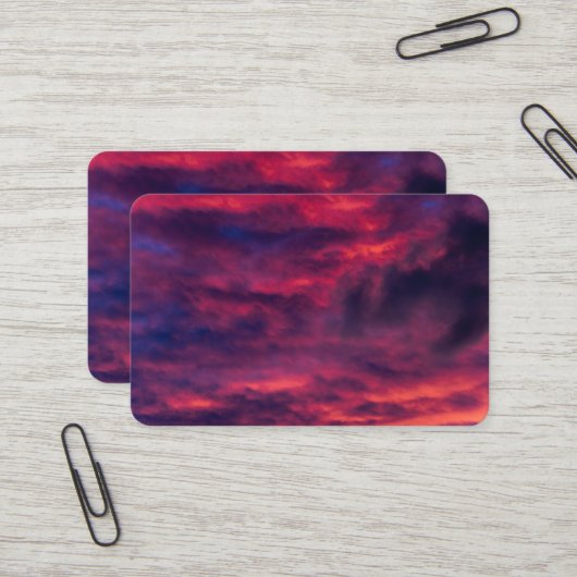 Carte De Visite rouge d'août (Devant/Arrière en situation)