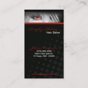 Carte de visite rouge de Boutiq de magasin de