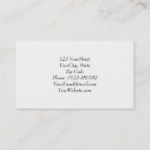 Carte De Visite Rouge de brosse de Painting Service Company - (Dos)